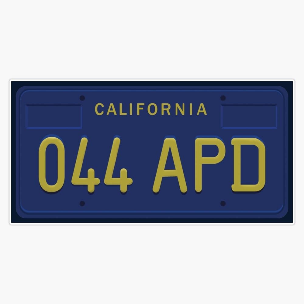 Amazon.com: 044 APD California license plate (Lt. Columbo) Window